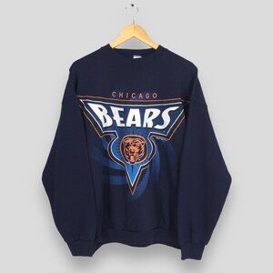 Vintage Chicago Bears NFL Sweatshirt Chicago Bears Printed Logo Crewneck